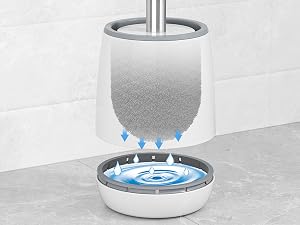 Toilet brush and holder set