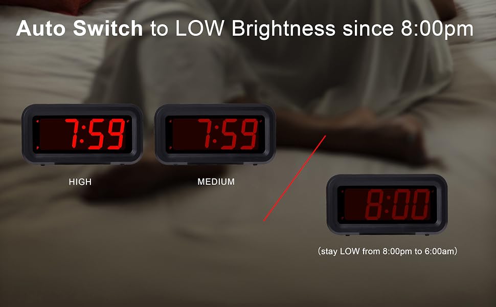 digital alarm clock battery operated