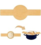 QTRQTR 50pcs Parchment Paper For Sourdough Baking, Bread Sling For Dutch Oven Liners With Long Ha...