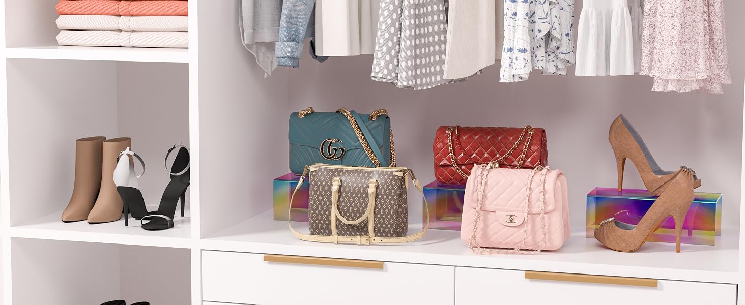 Acrylic Risers for bags and shoes