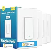 meross Smart Light Switch 4 Pack Supports Apple HomeKit, Siri, Alexa, Google Assistant & SmartThi...