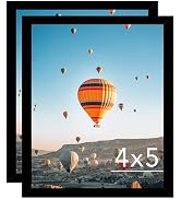 JCJMY 4x5 Picture Frame Set of 2 for Wall Hanging or Tabletop, Wall Mounting Horizontally or Vert...