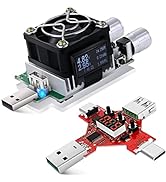 USB Power Meter, Eversame 35W Adjustable Constant Current Electronic USB Load Tester Power Discha...