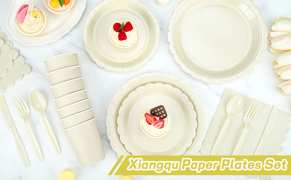 ivory paper plates