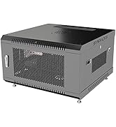 Sysracks 6U Wall Mount Server Rack Cabinet, 24" Depth 19? Network & AV Enclosure with Locking Doo...