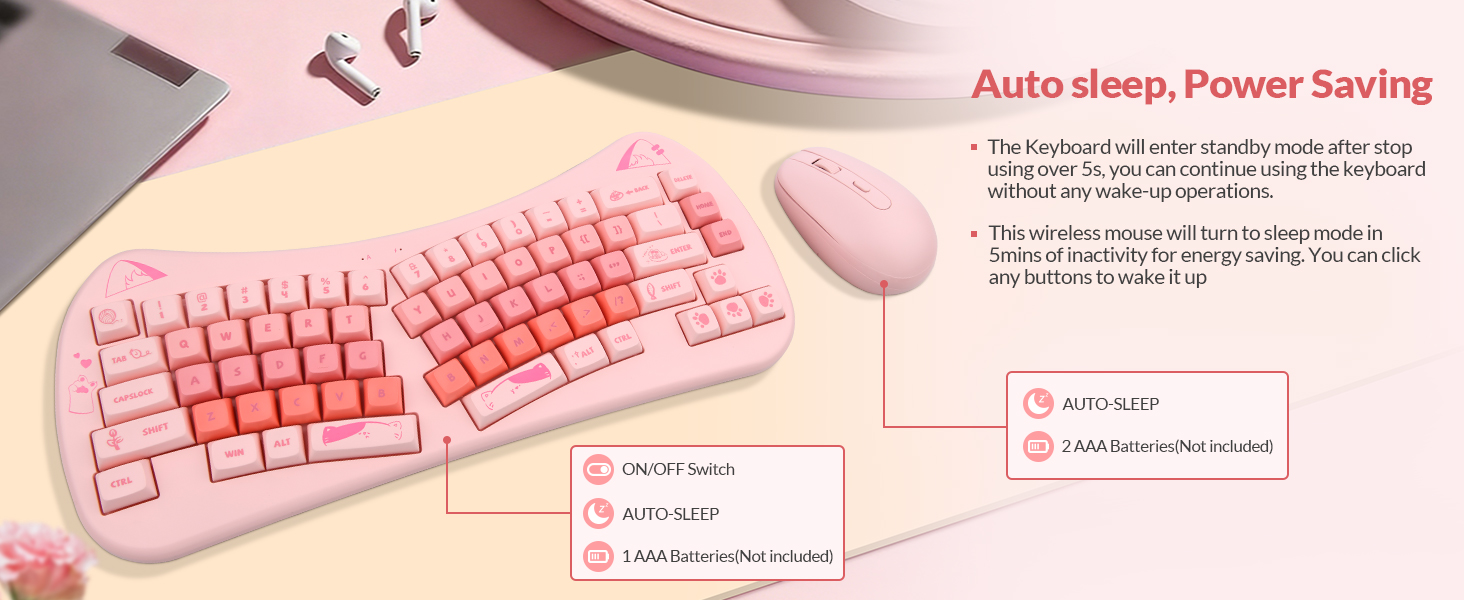 smart power saving, cute cat keyboard and mouse.cat keyboard,cute keyboard
