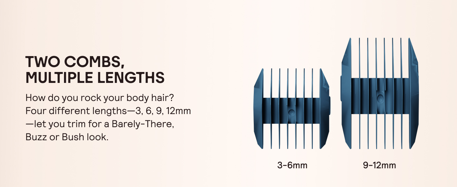 Two Combs, multiple lengths