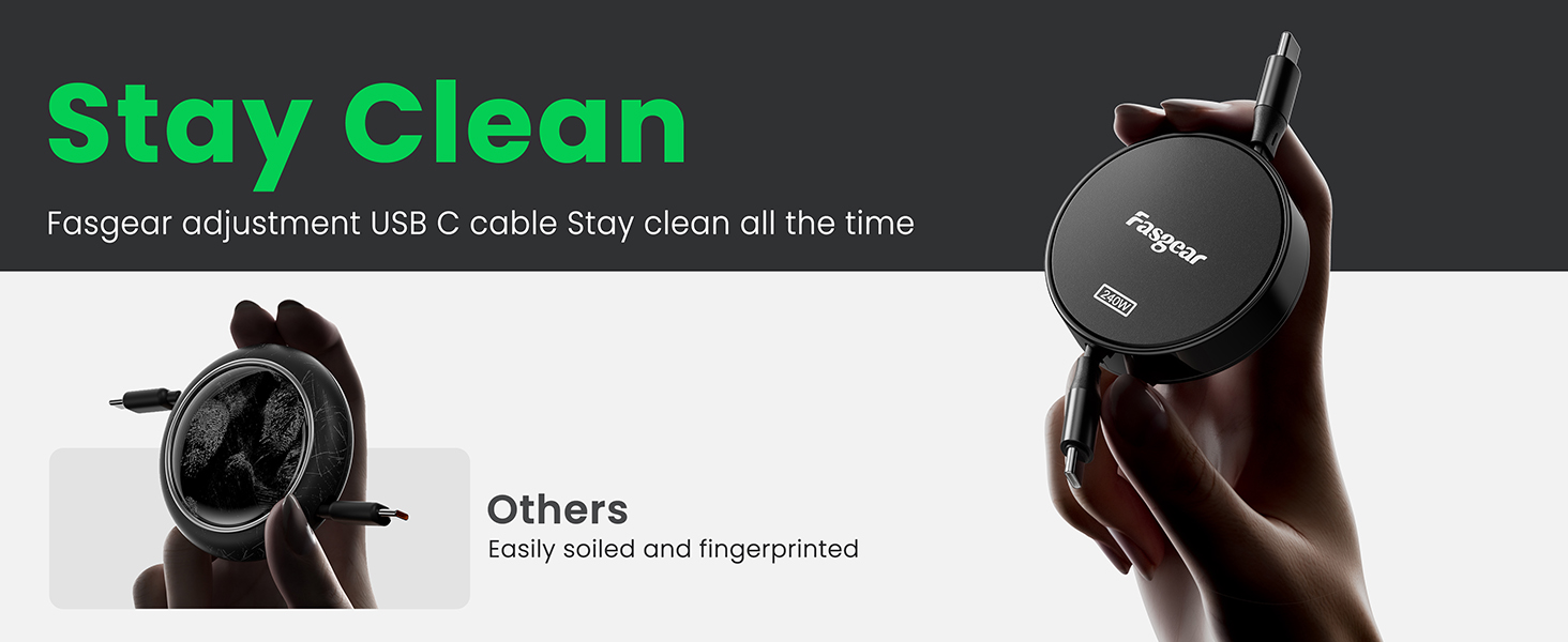 fasgear retractable usb cable