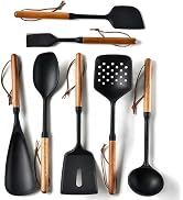 Premium Silicone Cooking Utensils Set - Non-Toxic, Heat-Resistant Kitchen Utensils Set with Food-...