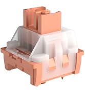 MageGee Gaming Orange Cat Customized Linear Keyboard Switches 110pcs, Built Keyboard, Pre Lubed S...