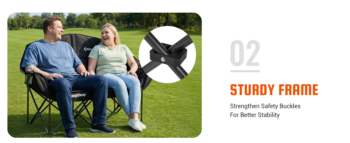 double camping chair