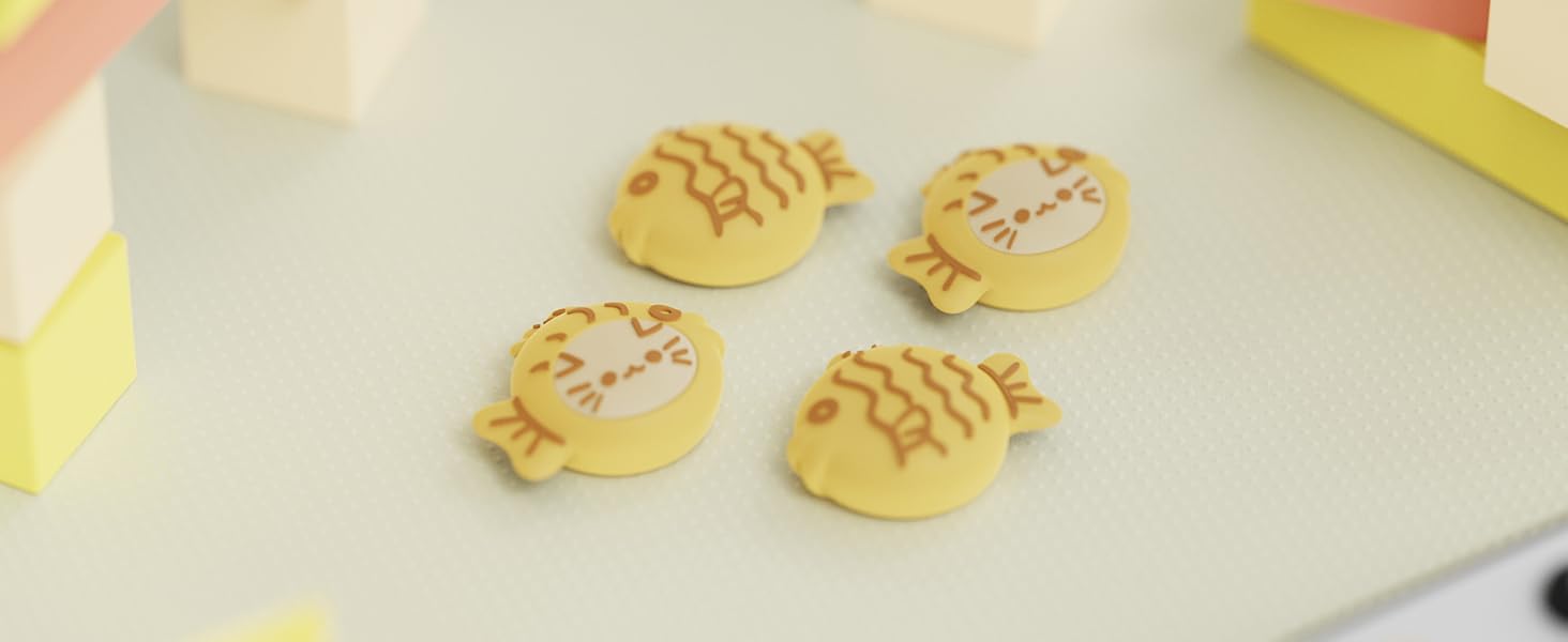 PlayVital Joystick Caps for Nintendo Switch, Thumbstick Caps for Switch Lite