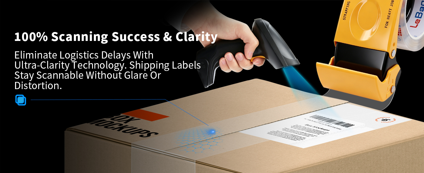 lebao pro seal cutter-boosts packing high transparent 100% scanned crystal Clear