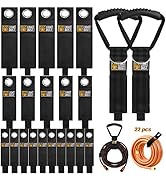 22PCS Heavy Duty Storage Straps Garage Organization Tool Organizers and Storage Fastening Straps ...