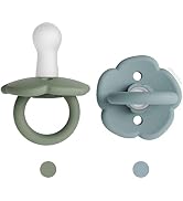 Moonkie Pacifiers Set of 2 | One-Piece Design Baby Pacifier with Large Air Holes | BPA-Free Safe ...