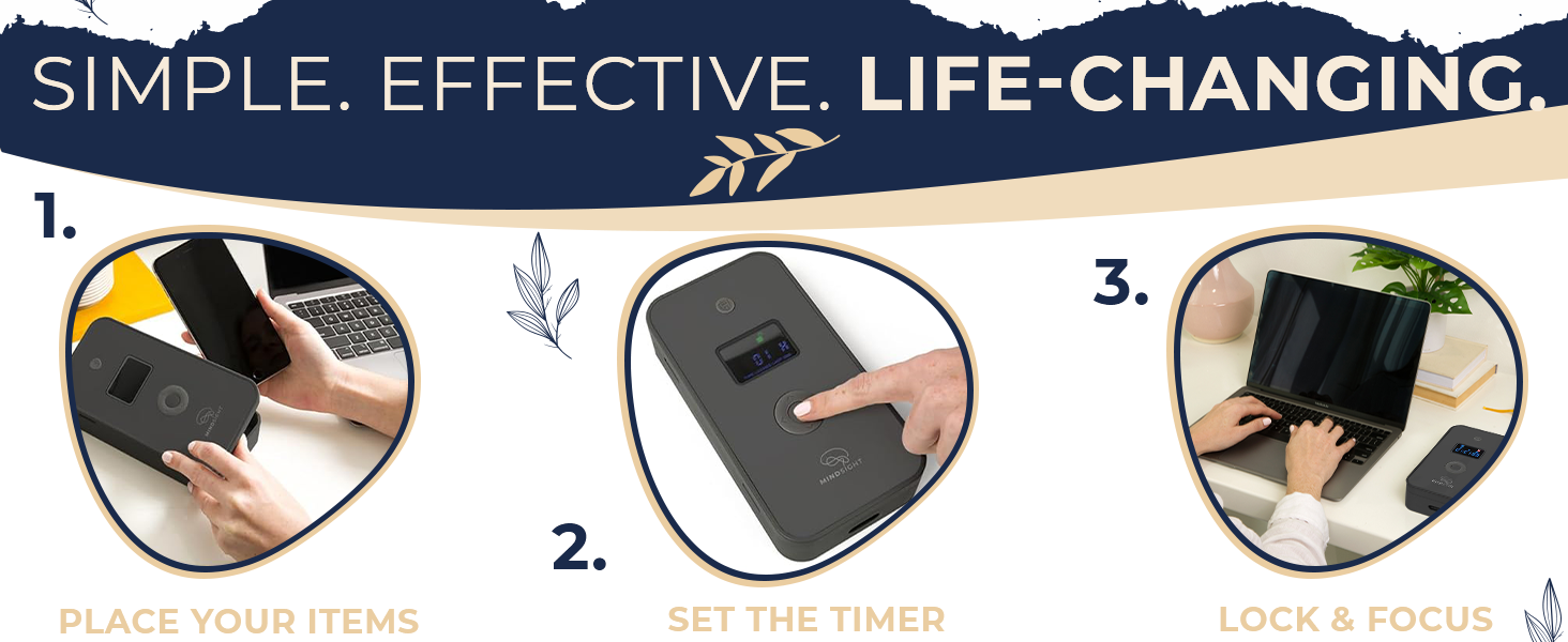 ? Digital detox lock box helps break phone addiction gaming habits and improve mental wellness