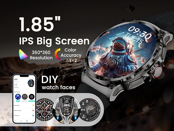 1.85" Big Screen Smart Watch