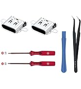 Mcbazel 2 Pack Replacement Type C Port for Switch, USB C Charging Port Charger Socket Connector R...