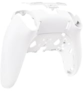 eXtremeRate Custom Back Housing Bottom Shell Compatible with ps5 Edge Controller, White DIY Repla...
