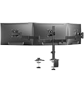 HUANUO Triple Monitor Mount for 13-27 Inch Screens | Tilt, Swivel, Rotation, Heavy Duty Monitor D...