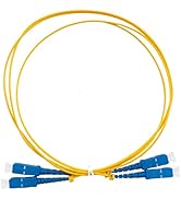 Eardion Fiber Patch Cord, SC to SC Fiber Patch Cable Single Mode Duplex - 1m (3.28ft) - 9/125um O...