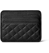DORIS & JACKY Lambskin Credit Card Holder Unisex Slim Wallet Thin Card Case Small Leather Wallet ...