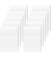 Lined Sticky Notes 4x6 in Post, Self Sticky Notes Pad Its for Books Annotation White Paper Ruled ...