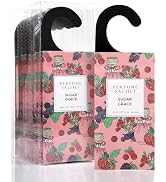 ROSE COTTAGE Large 12 Packs Sugar Grace Hanging Closet Deodorizer Air Freshener Long Lasting Scen...