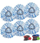 6 Pack Spin Mop Replacement Head for O-Ceda RinseClean 2-Tank Mop Replace Head, Spin Mop Replacem...