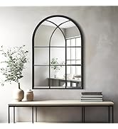 Dewfig Arched Window Wall Mirror, 30