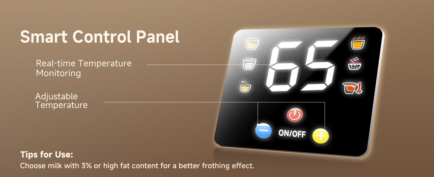 smart milk frother