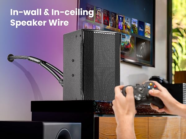 in wall speaker wire