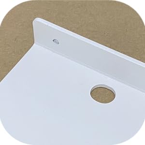white floating shelf