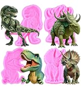 ZiXiang Dinosaur Silicone Molds Tyrannosaurus Rex Fondant Mold Triceratops Chocolate Mold for Din...