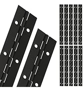 12Pcs 12Inch Black Continuous & Piano Hinge, Stainless Steel 304 Heavy Duty Continuous Hinge with...