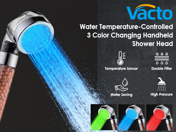 led shower head color changing shower head led lights