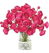 Letjolt Ranunculus Artificial Flower Rose Silk Flowers Faux DIY Bouquet for Wedding Engagement Ce...