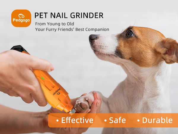 Pedgogo Dog Nail Grinder Orange