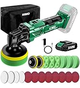 KIMO 20V Cordless Buffer Polisher Kit, 25Pcs Polishing Kit, 6 Speeds to 6000RPM Cordless Polisher...