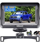 DoHonest Backup Camera HD 1080P Rear View Monitor Kit Night Vision Waterproof Reverse Camera for ...