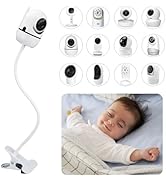 Flexible Baby Monitor Clip Mount Compatible with Infant Optics DXR-8 Pro, Nanit Pro, Owlet, Eufy,...