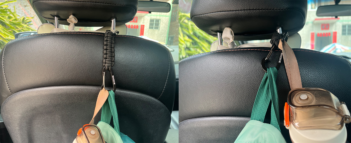 car seat headrest hooks