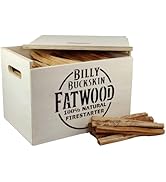 10 lb. Fatwood Gift Box Set | Fire Starter Sticks in Packed In a Natural Light Wooden Box | Perfe...