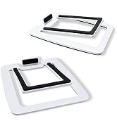 Sanyun SW601 15° Tilted Desk Speaker Stands for Compact 2''-3'' Computer PC Bookshelf Monitor Spe...