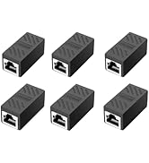 AOPOCKAN TECH RJ45 Coupler,Ethernet Coupler,Cat6 Coupler 6 Pack in Line Coupler for Cat8/Cat7/Cat...