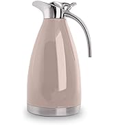 Sumerflos 68 Oz Stainless Steel Coffee Thermal Carafe/Double Walled Vacuum Thermos Insulated / 12...
