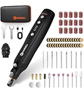HARDELL Cordless Rotary Tool 3.7V with Universal Chuck, 5-Speed Mini Rotary Tool Kit with 71 Acce...