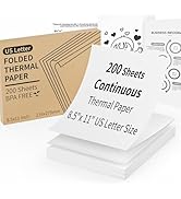 Continuous Thermal Printer Paper 8.5