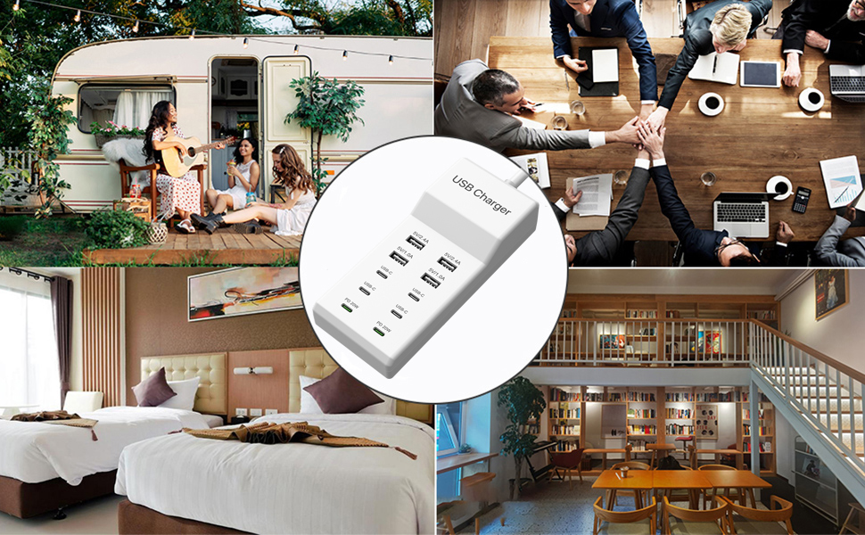 100W 10 Ports PD Fast Charger