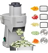 TERUISI 4-In-1 Electric Vegetable Chopper, 200W Vegetable Slicer Food Processor, Veggie Food Cutt...